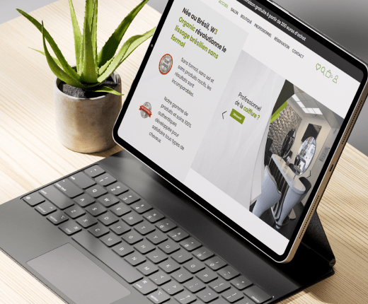 image projet site web W3 organic 1