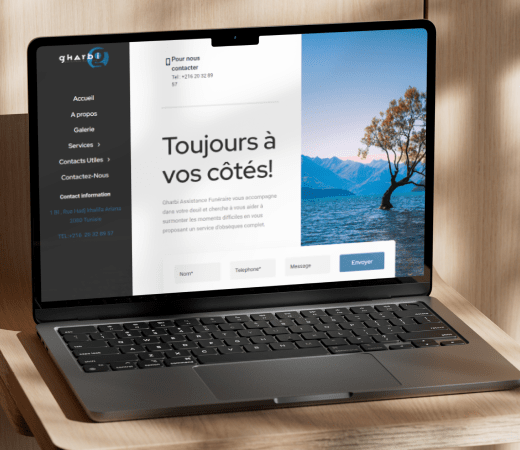 image projet site web gharbi assistance funébres 1